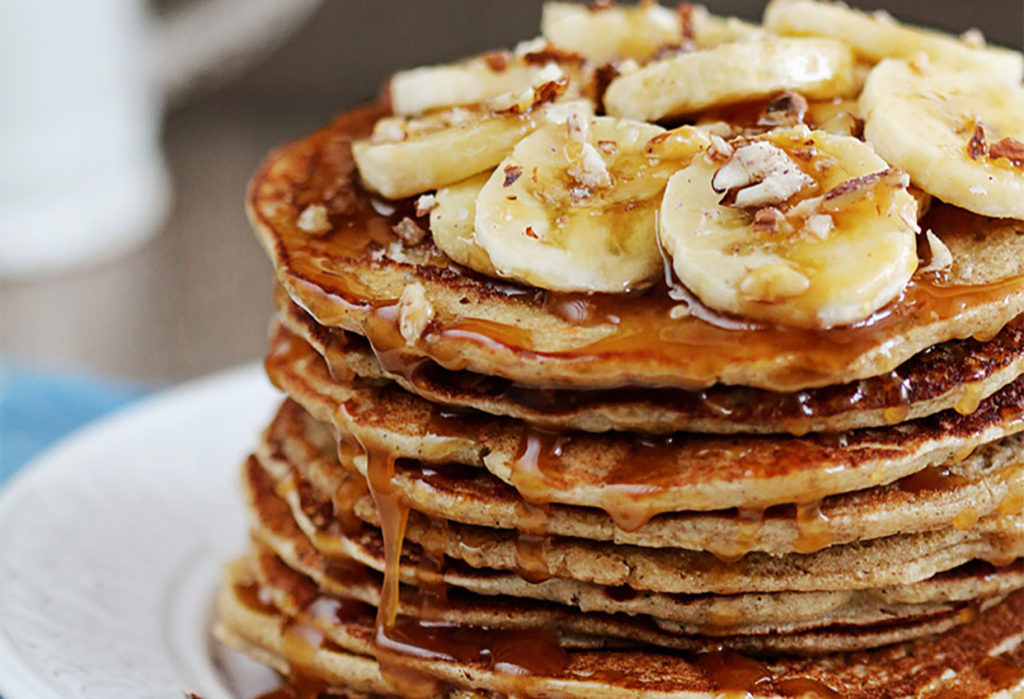 Receta: Pancakes de banana y avena
